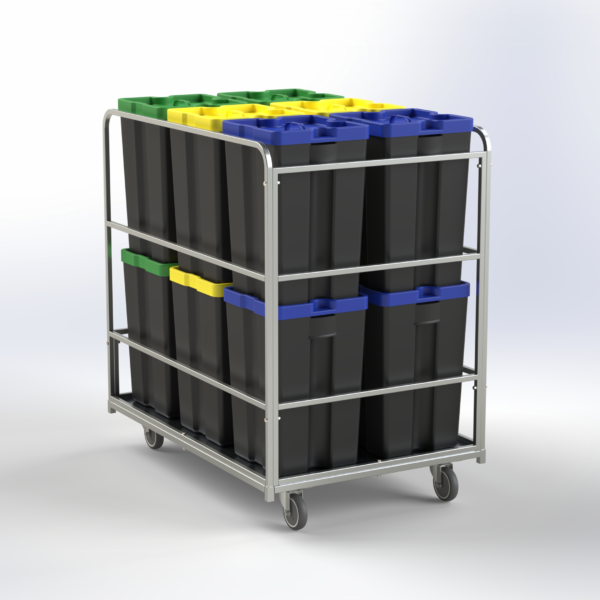 Carro contentores Hospitalar