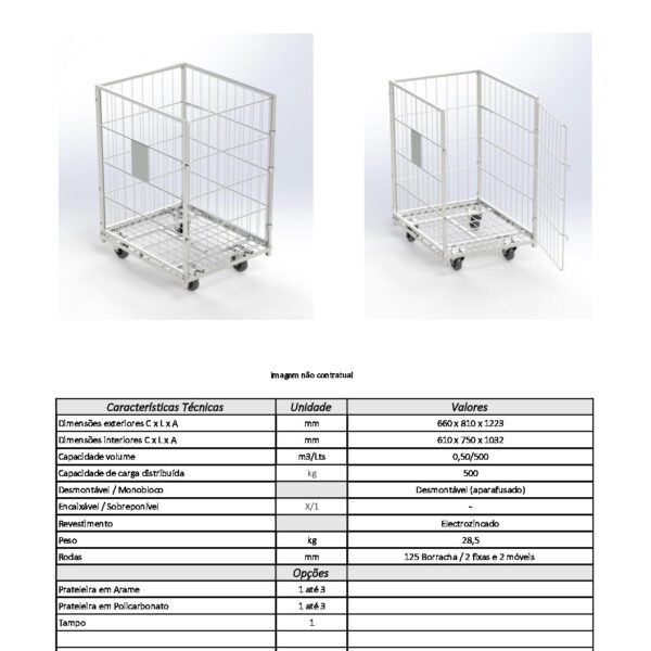 Roll Container LVD Mini 1200mm de altura - Image 2