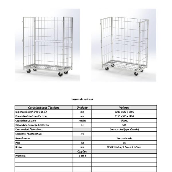 Roll RST 1200X600x1700 3 Lados - Image 2