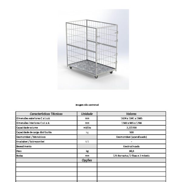 Roll Container 1600x1000x2000 - Image 2