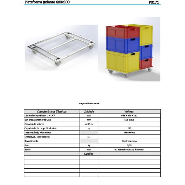 Base com rodas 600x800 - Image 2