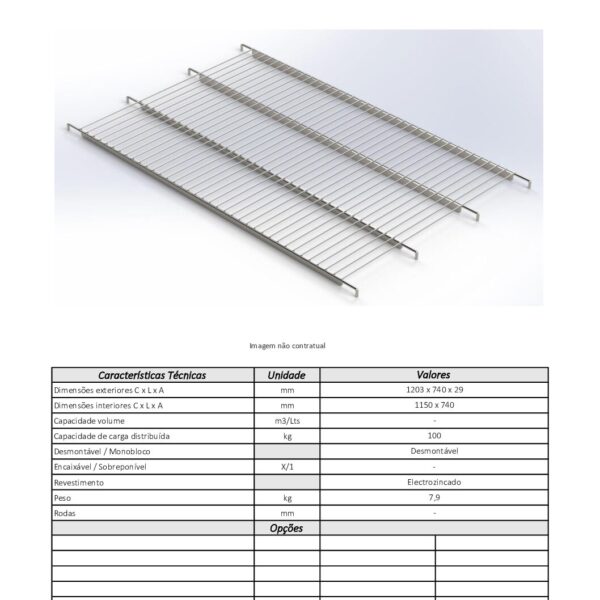 Prateleira Inox 1200x800 - Image 2