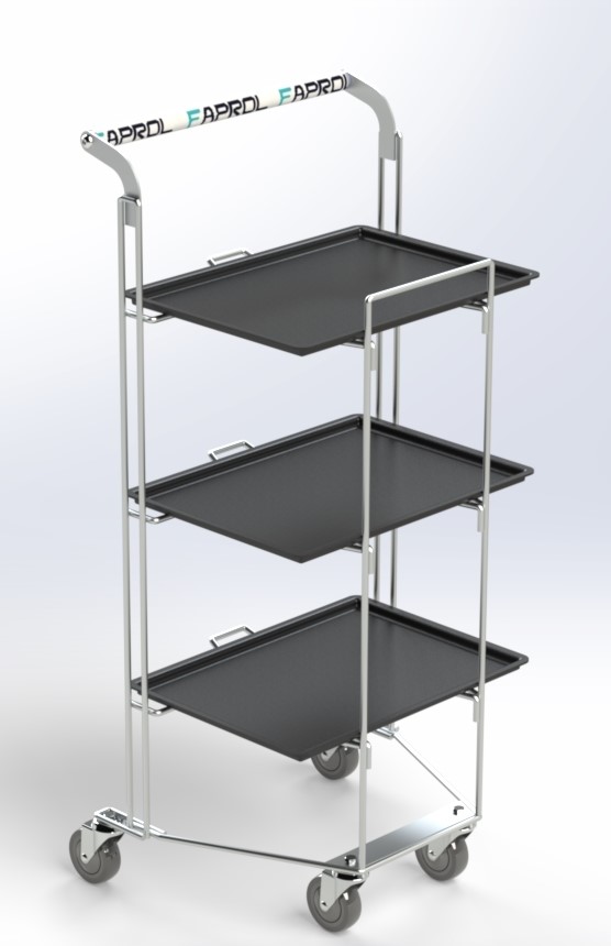 Carro 3 Tabuleiros de Restauração