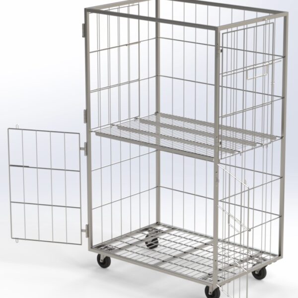 Roll Container Inox 1200x800x2000 - Image 3